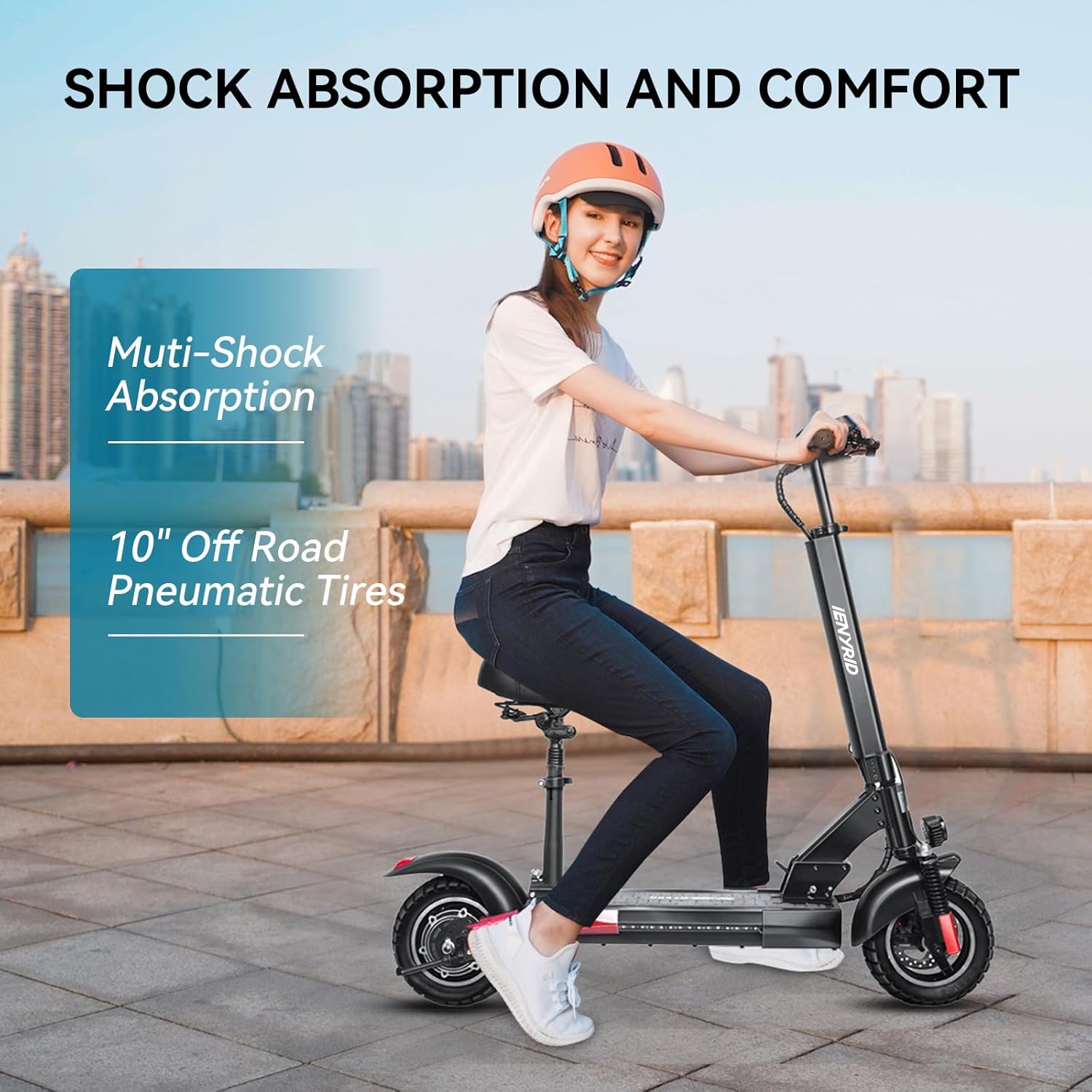 iENYRID M4 electric scooter 800w all terrain electric scooter with seat - Image 3